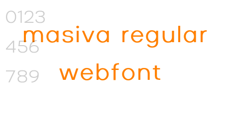 masiva regular webfont