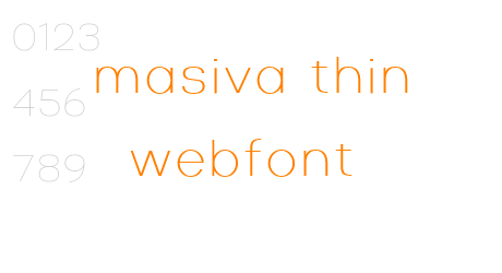 masiva thin webfont