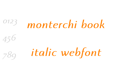 monterchi book italic webfont