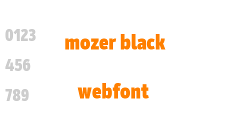 mozer black webfont