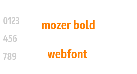 mozer bold webfont