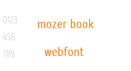 mozer book webfont