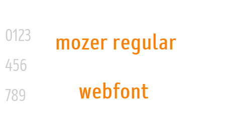 mozer regular webfont