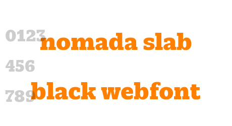 nomada slab black webfont
