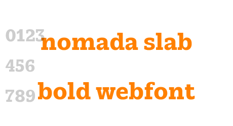 nomada slab bold webfont