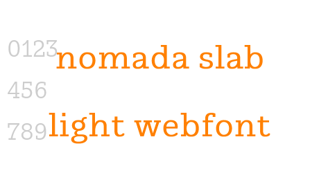 nomada slab light webfont
