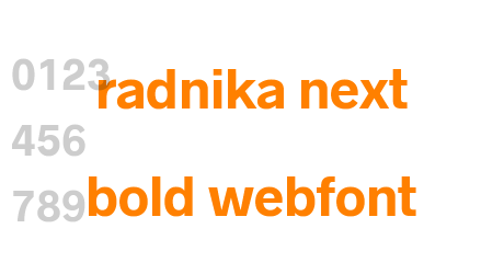 radnika next bold webfont
