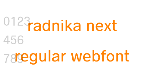 radnika next regular webfont