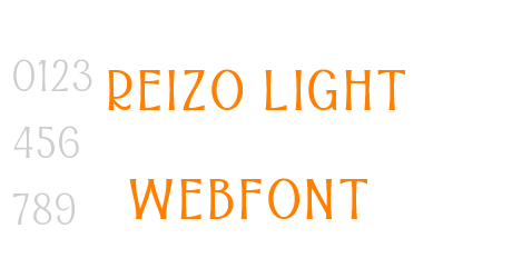 reizo light webfont