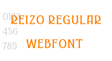 reizo regular webfont