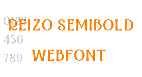 reizo semibold webfont