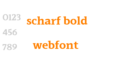 scharf bold webfont