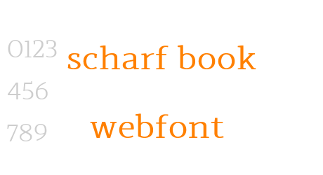 scharf book webfont