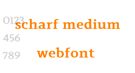 scharf medium webfont