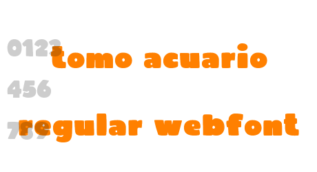 tomo acuario regular webfont