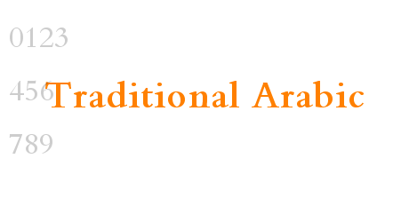 Traditional Arabic