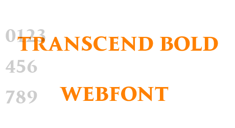 transcend bold webfont