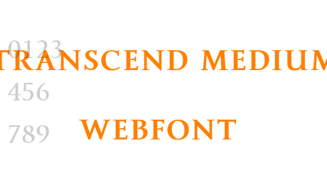 transcend medium webfont