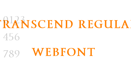transcend regular webfont