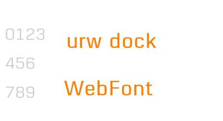 urw dock WebFont