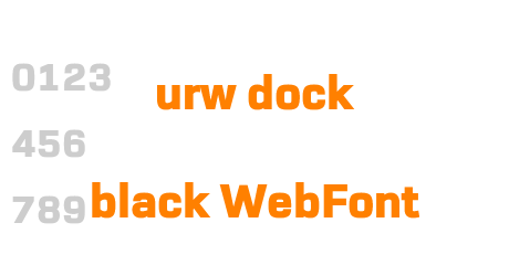 urw dock black WebFont