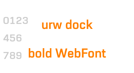 urw dock bold WebFont