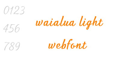 waialua light webfont