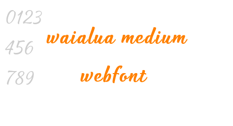 waialua medium webfont