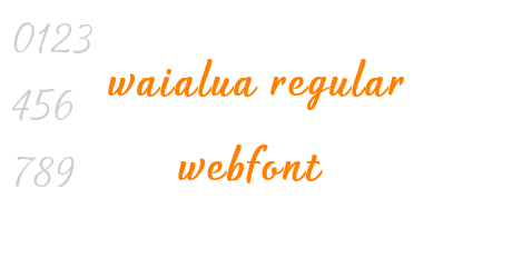 waialua regular webfont