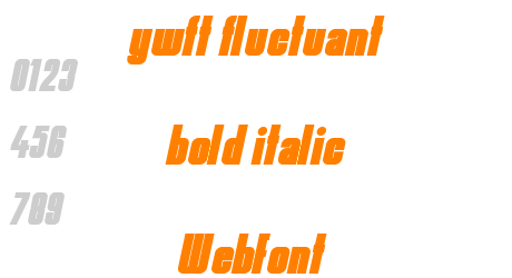 ywft fluctuant bold italic WebFont
