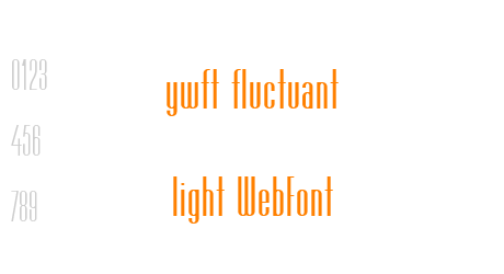 ywft fluctuant light WebFont