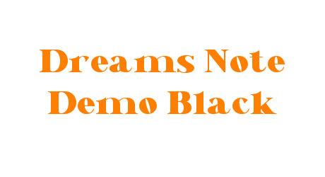 Dreams Note Demo Black