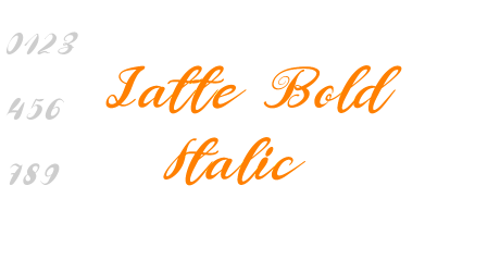 Latte Bold Italic