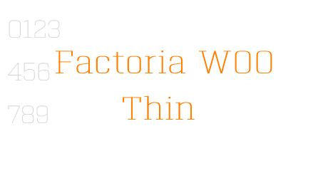 Factoria W00 Thin