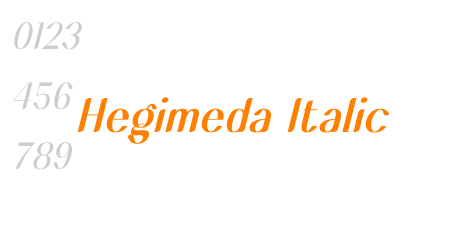 Hegimeda Italic