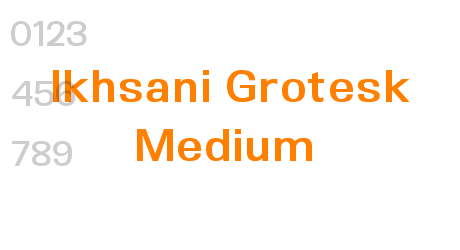 Ikhsani Grotesk Medium