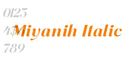 Miyanih Italic