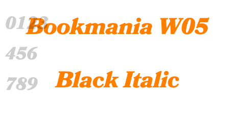 Bookmania W05 Black Italic