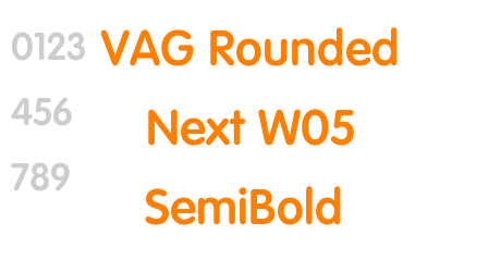 VAG Rounded Next W05 SemiBold