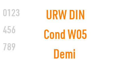 URW DIN Cond W05 Demi