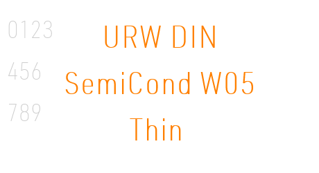 URW DIN SemiCond W05 Thin