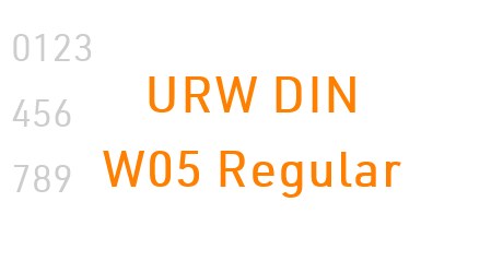 URW DIN W05 Regular