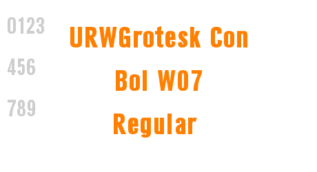 URWGrotesk Con Bol W07 Regular