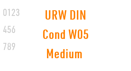 URW DIN Cond W05 Medium