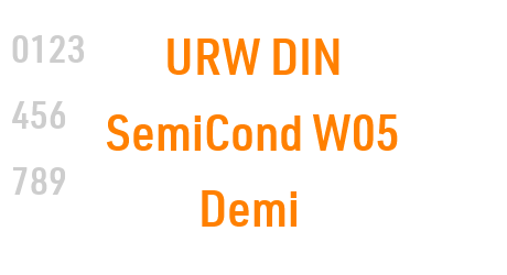 URW DIN SemiCond W05 Demi