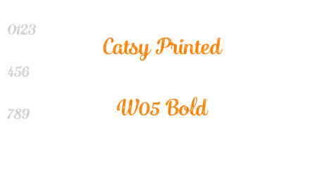 Catsy Printed W05 Bold