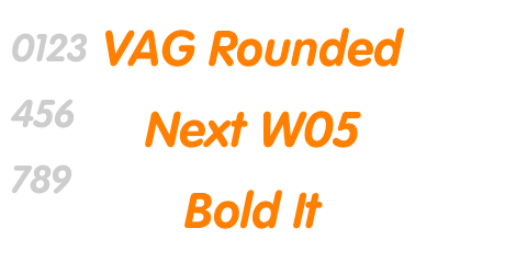 VAG Rounded Next W05 Bold It