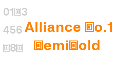 Alliance No.1 SemiBold