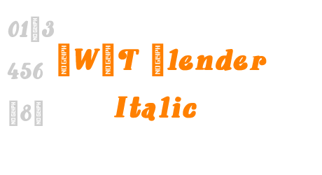 YWFT Blender Italic