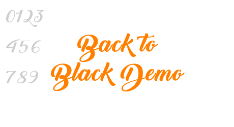 Back to Black Demo